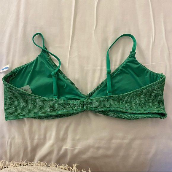 NEW Good American 4XL (7) Always Fits Sculpt Twist Bikini Top Green Gold Detail - Picture 5 of 14